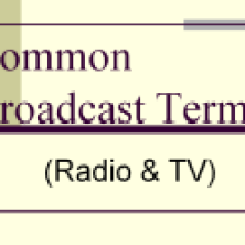 common broadcast terms-COVER